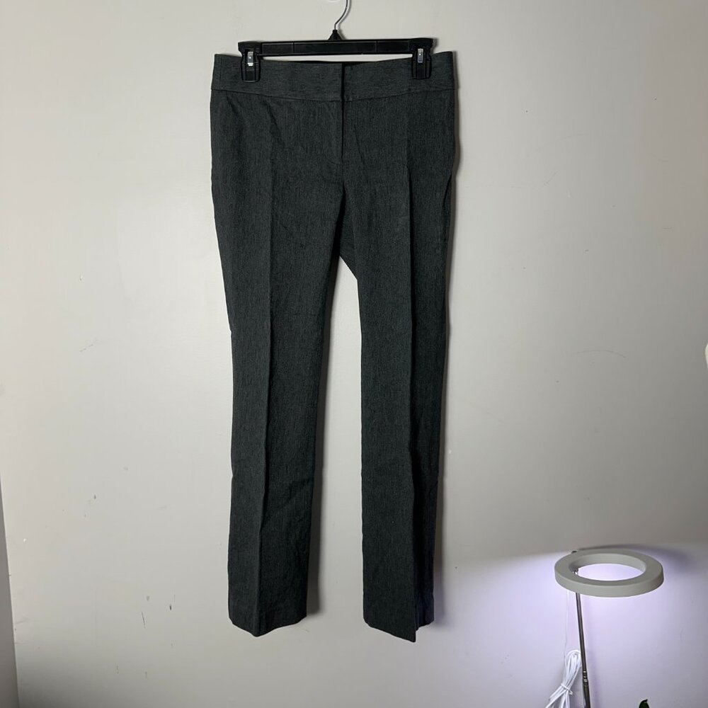 EUC Womens Ann Taylor Petite Signature Gray Slacks Pants Trousers 2P Boot Cut